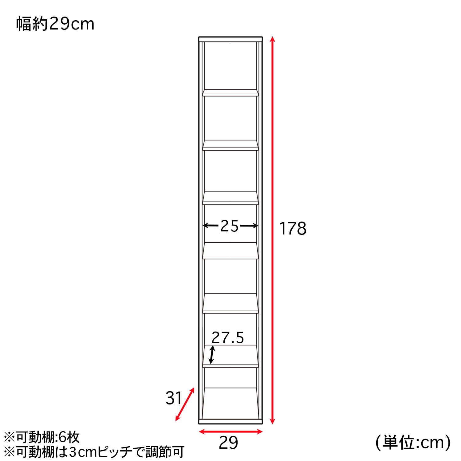 オープンラック・本棚（高さ117・150・178cm）（本棚/書棚/ブック