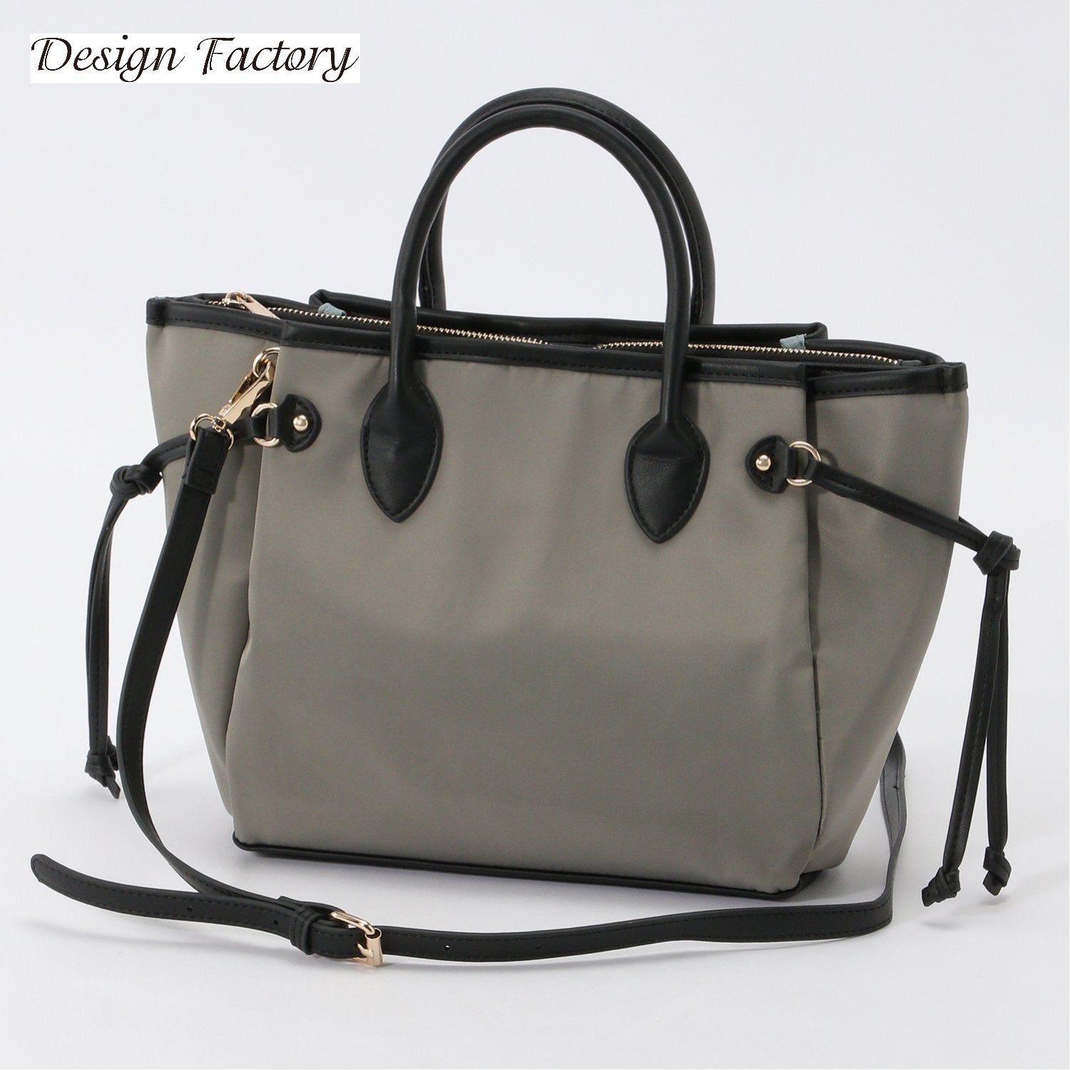 【デザインファクトリー/Design Factory】ナイロン手提げバッグ 【2WAY】