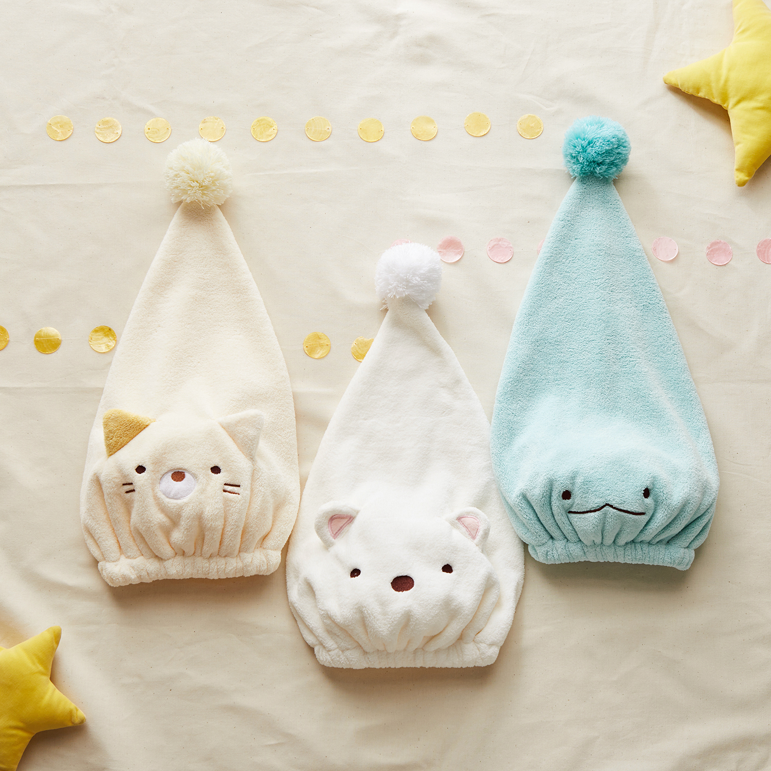 【すみっコぐらし】子ども用キャップタオル「すみっコぐらし」