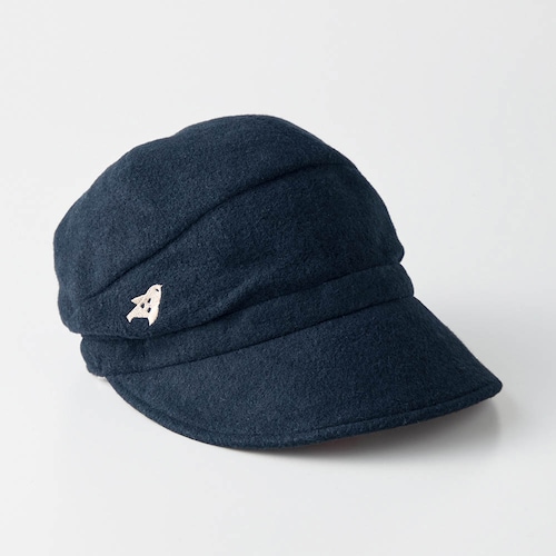 内側フェイクファー使いのキャスケット／コトリ 「ミニラボ」