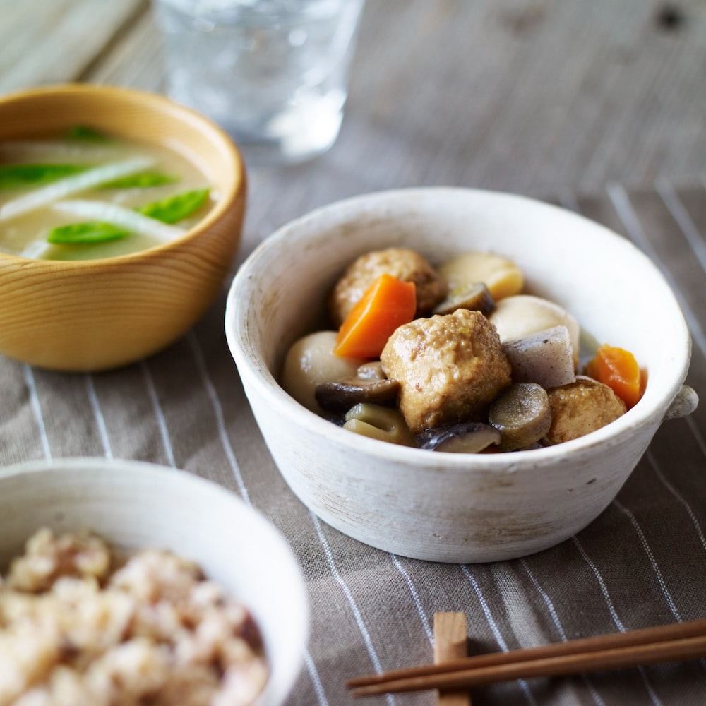 名古屋コーチン入りつくねと野菜の和風煮 
※画像は調理例です