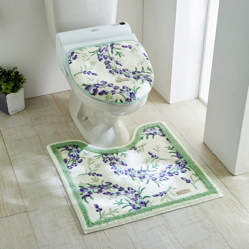 お家で安らぎを感じさせる癒しのインテリアベースエンボス加工のトイレタリーですさわやかなラベンダー柄がトイレを華やかに演出します