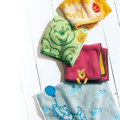 【定期お届け】【初回のみ30%OFF】 今治産 くまのプーさんハンカチコレクション「ディズニーシリーズ」 ：6回シリーズ