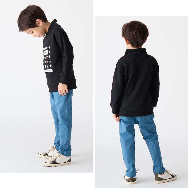 ブラック／モデル身長115.5cm・110サイズ着用