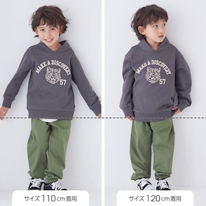 サイズ別着用比較／モデル身長107cm