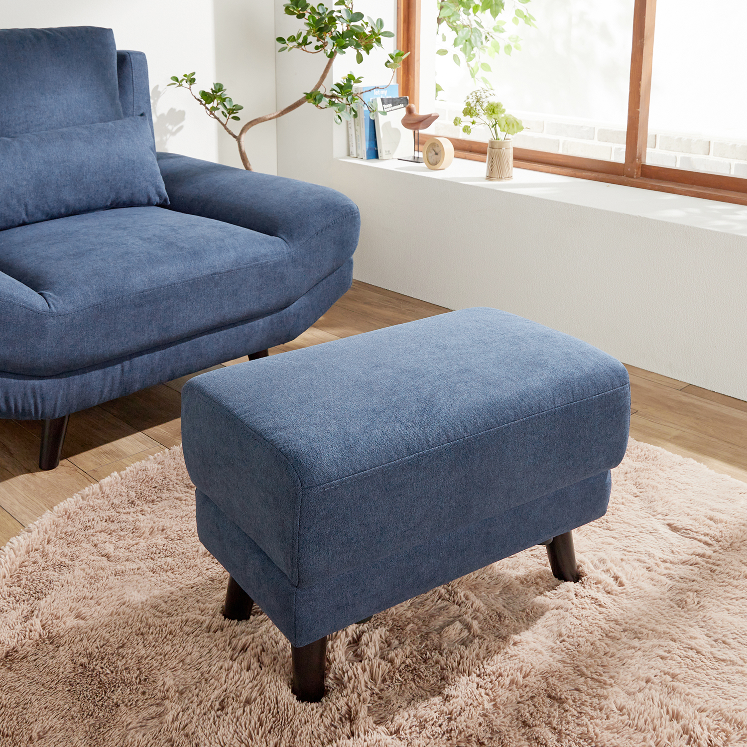 【ベルメゾン】あぐらがかけるソファーに合わせて使えるオットマン 【ベルメゾン】あぐらがかけるソファーに合わせて使えるオットマン