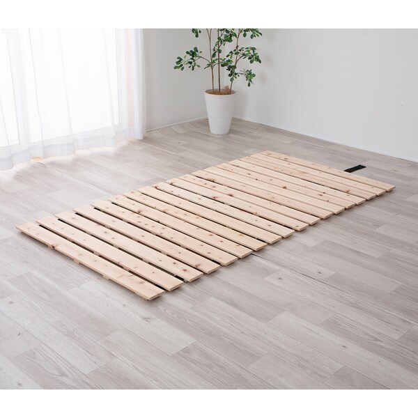 【ベルメゾン】国産ひのきのロールすのこベッド[日本製]