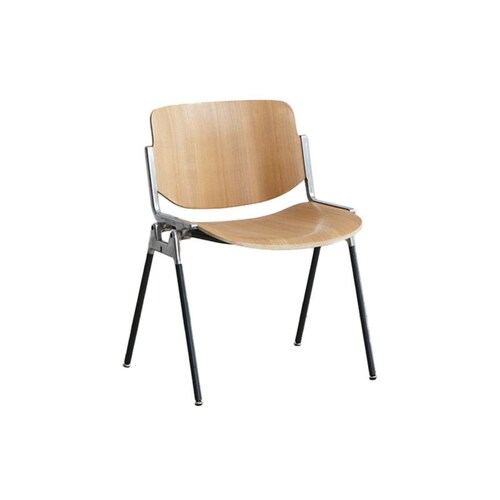 ゆったりと座れるシンプルで美しいスタッキングデザインチェア
