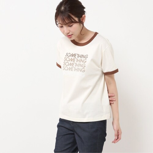 【SOMETHING】リンガーTシャツ