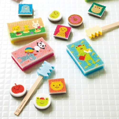 【定期お届け】 「ちょこちょこ」おそうじスポンジセット ：6回サイクルフリー