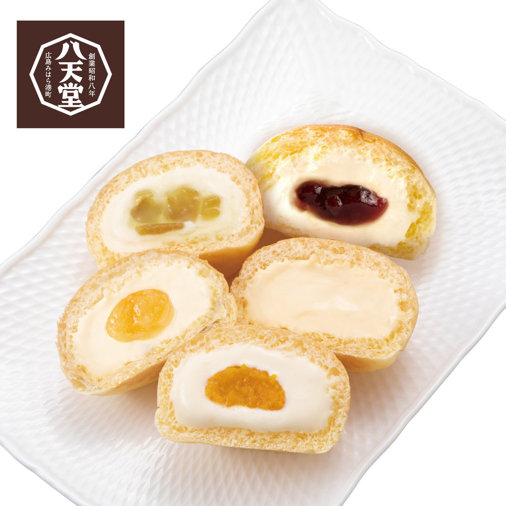 【八天堂】【お中元・おとりよせ】 くりーむパン涼果 5種10個詰合せ 【ご注文は8月31日まで】