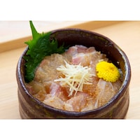 活き締めタイの醤油漬け丼
