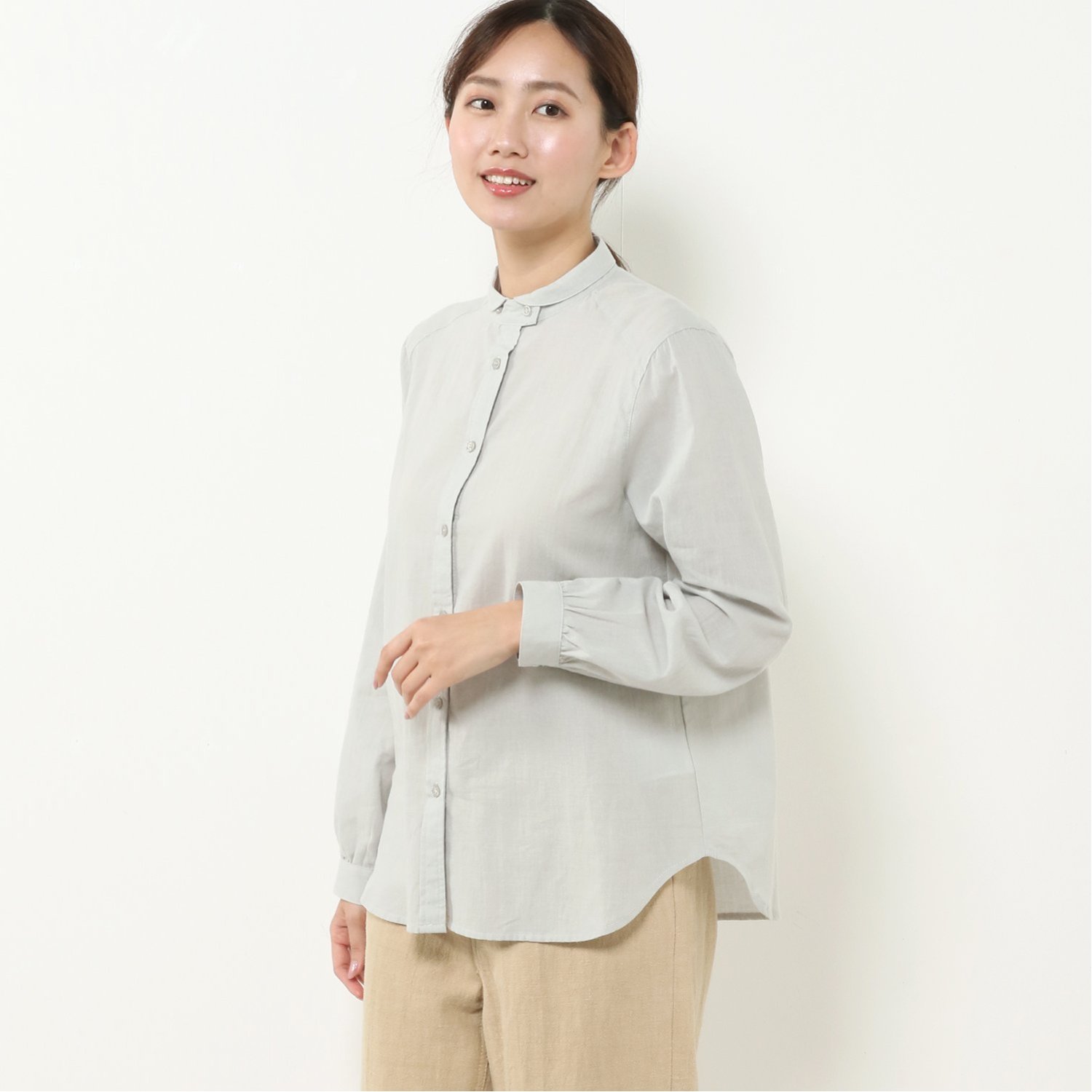 ラウンドネック ブラウスの通販 通販のベルメゾンネット ラウンドネック ブラウスの通販 通販のベルメゾンネット