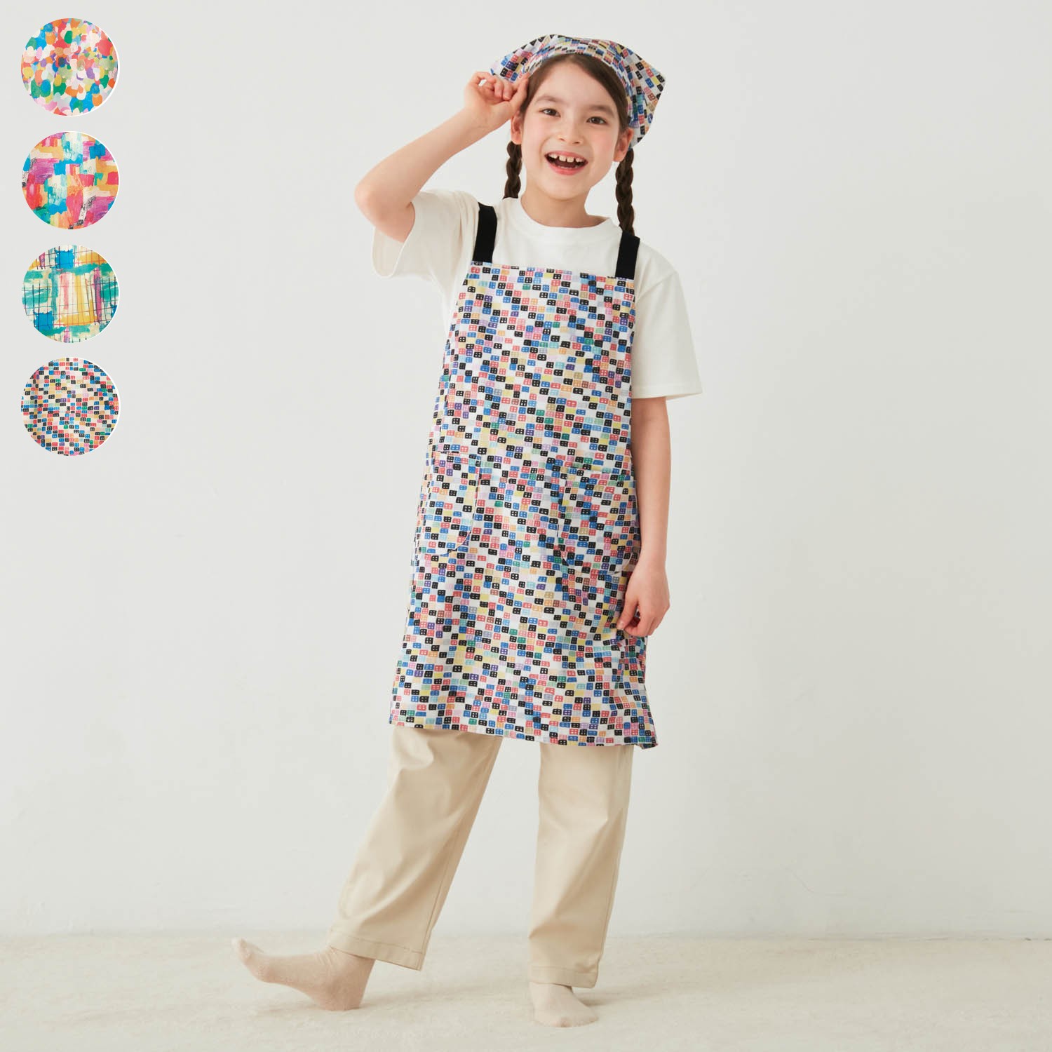 ヘラルボニーコラボ アートキッズエプロン3点セット エプロン 三角巾 巾着袋 撥水 子供服 子供雑貨 ヘラルボニー Heralbony 通販のベルメゾンネット ヘラルボニーコラボ アートキッズエプロン3点セット エプロン 三角巾 巾着袋 撥水 子供服 子供雑貨 ヘラルボニー Heralbony 通販のベルメゾンネット