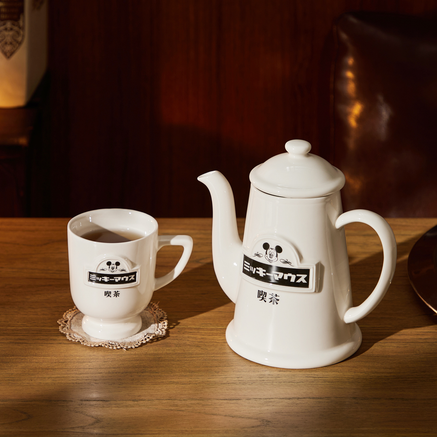 【ディズニー/Disney】喫茶店のようなティーポット/マグカップ「ミッキーマウス」 【ディズニー/Disney】喫茶店のようなティーポット/マグカップ「ミッキーマウス」