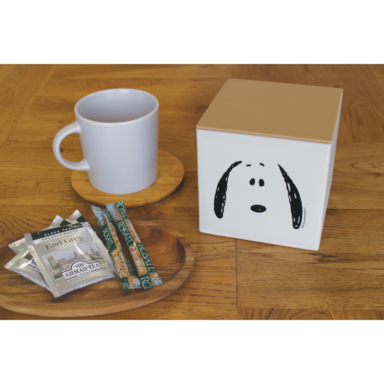 【ピーナッツ/PEANUTS】水回りで活躍 フタ付きティッシュケース「スヌーピー」