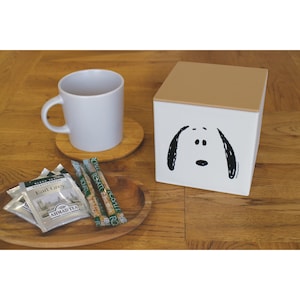 【ピーナッツ/PEANUTS】水回りで活躍 フタ付きティッシュケース「スヌーピー」