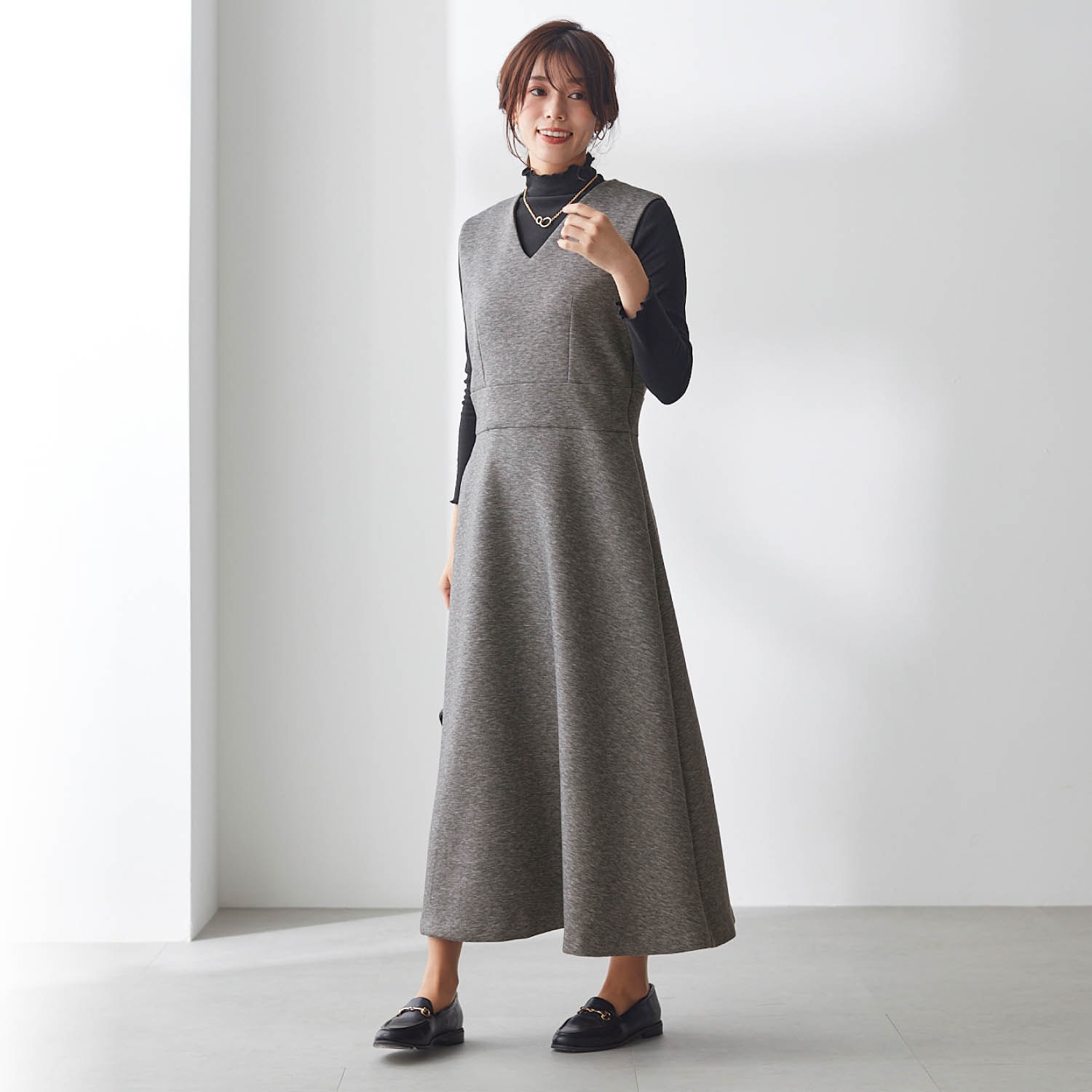 【スタイルノート/StyleNote】すっきり見えるジャンパースカート