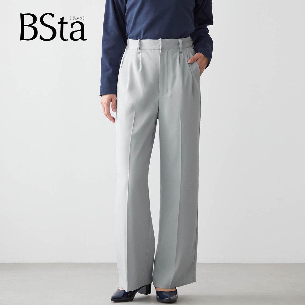 【スタイルノート/StyleNote】【BSta】ツータックワイドパンツ