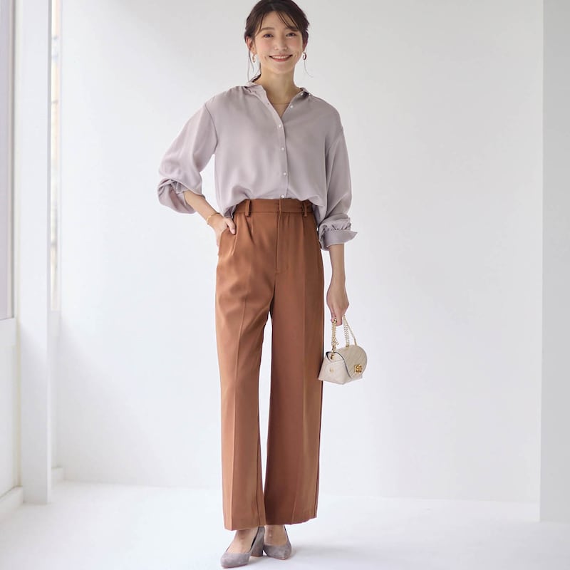 モデル身長170cm／M・股下66cm　※写真は撮影用のため股下+6cmになります。