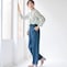 モデル身長170cm／M・股下66cm　※写真は撮影用のため股下+6cmになります。
