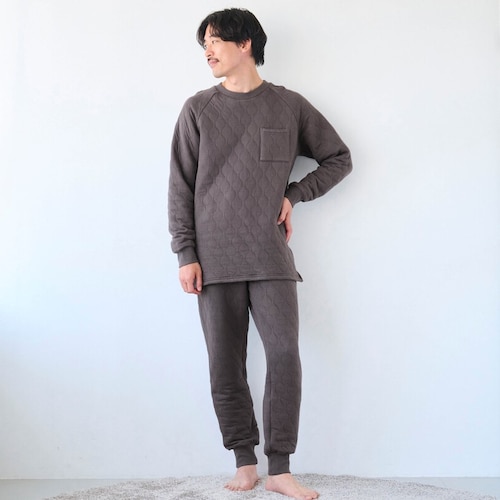 【新色追加】 綿あったか・中わたキルトパジャマメンズ