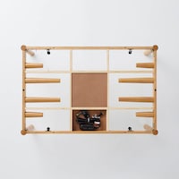 使わない継ぎ脚や、ヒーターのコントローラーは天板下にすっきり収納できます