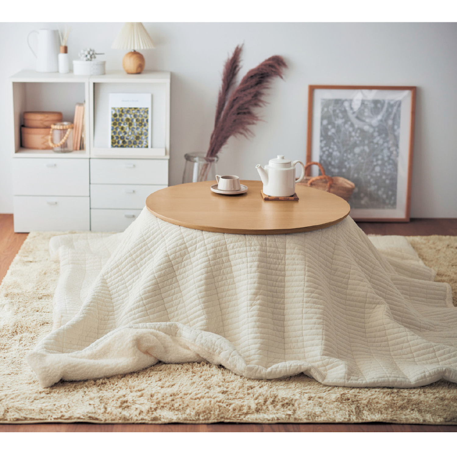 【ベルメゾン】イブル風×吸湿発熱ボアのこたつ布団 【洗濯機で洗える】 【ベルメゾン】イブル風×吸湿発熱ボアのこたつ布団 【洗濯機で洗える】