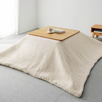 アイボリー／正方形　※天板サイズ約75×75cmのこたつを使用
