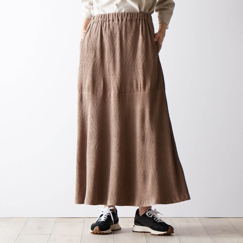 【1月17日 再値下げ】 スエードタッチ楊柳スカート