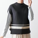 チャコール×グレージュ