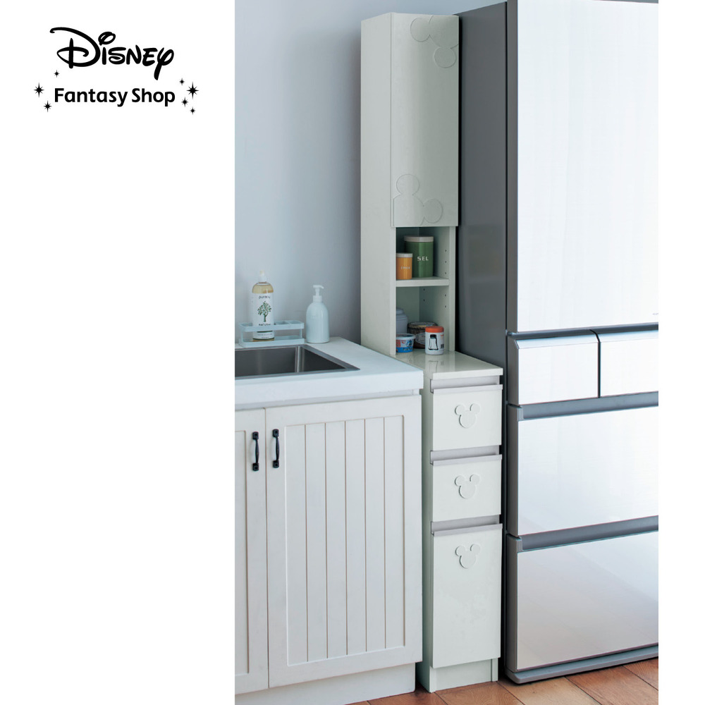 【ディズニー/Disney】キッチン隙間ラック「ミッキーモチーフ」