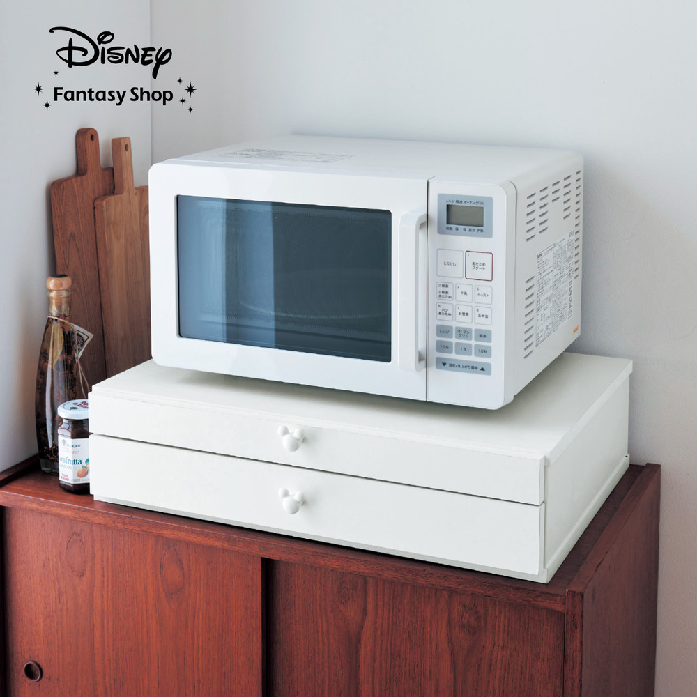 【ディズニー/Disney】レンジ下収納ボックス「ミッキーモチーフ」 【ディズニー/Disney】レンジ下収納ボックス「ミッキーモチーフ」