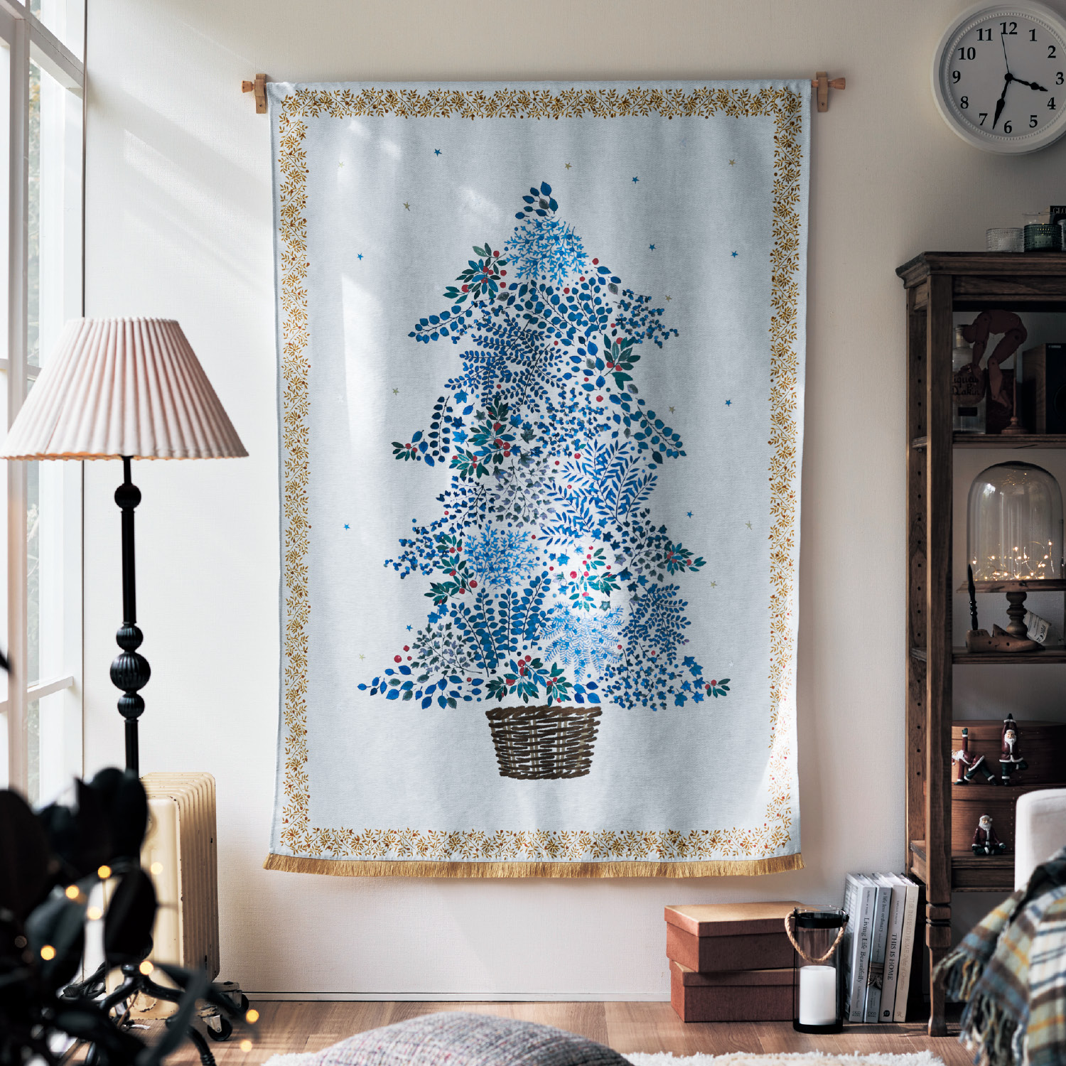 【ベルメゾン】【クリスマス】織物のようなクリスマスタペストリー