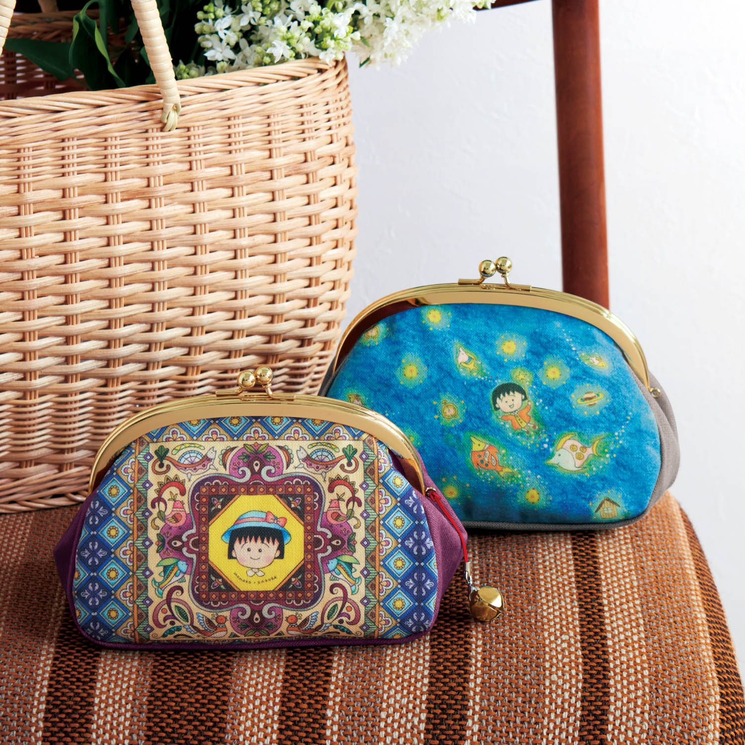 【ベルメゾン】「ちびまる子ちゃん」がま口ポーチ