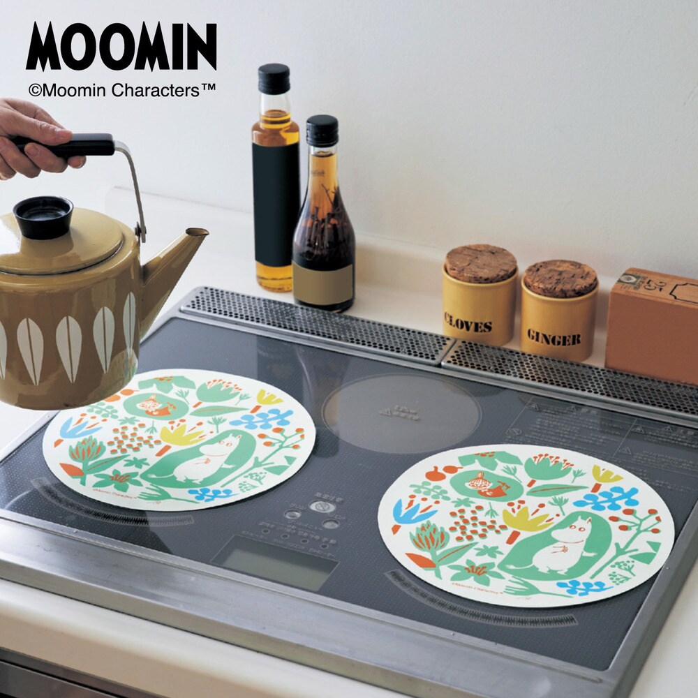 【ムーミン/MOOMIN】IH用焼け焦げ防止マット同柄2枚セット 「ムーミン」
