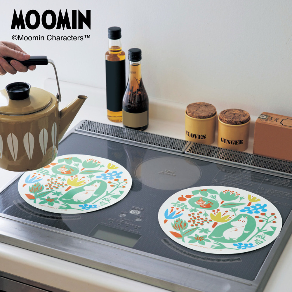 【ムーミン/MOOMIN】IH用焼け焦げ防止マット同柄2枚セット 「ムーミン」 【ムーミン/MOOMIN】IH用焼け焦げ防止マット同柄2枚セット 「ムーミン」