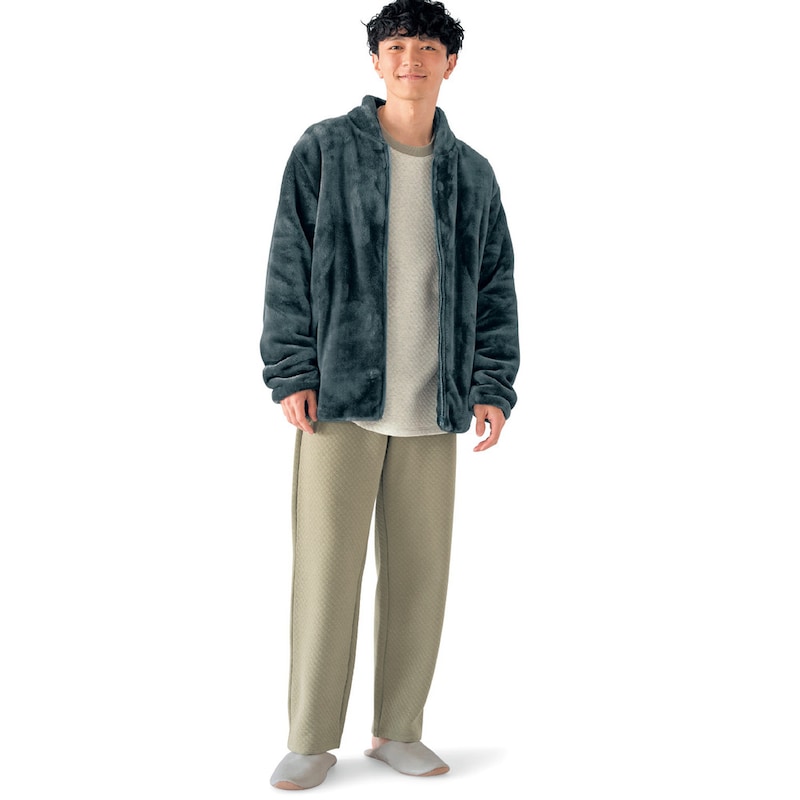 チャコール／モデル身長176cm・サイズL