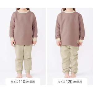 サイズ別着用比較／モデル身長109cm