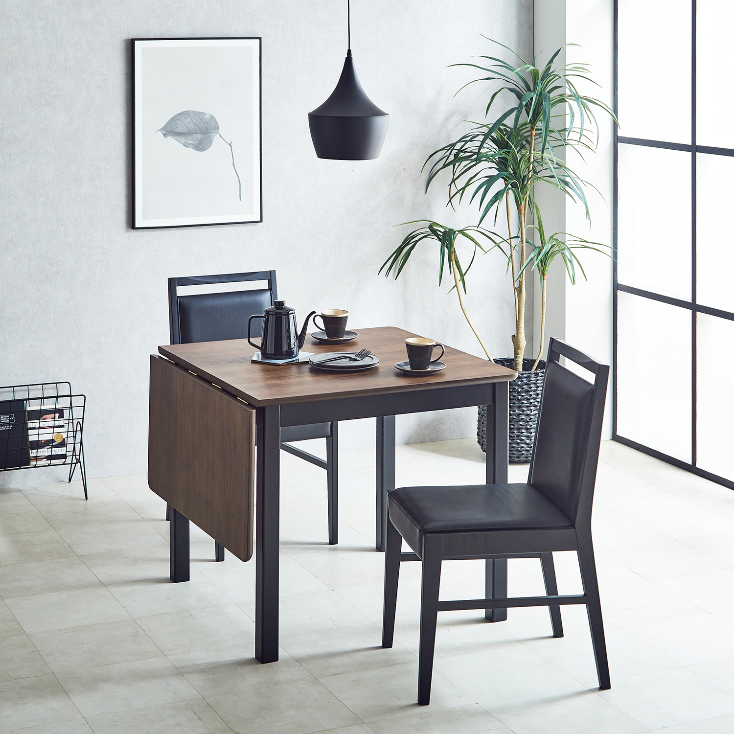 【ベルメゾン】天板拡張式モダンデザインダイニングテーブル 【ベルメゾン】天板拡張式モダンデザインダイニングテーブル