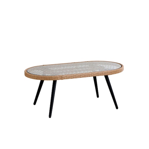 ラタンデザインのローテーブル