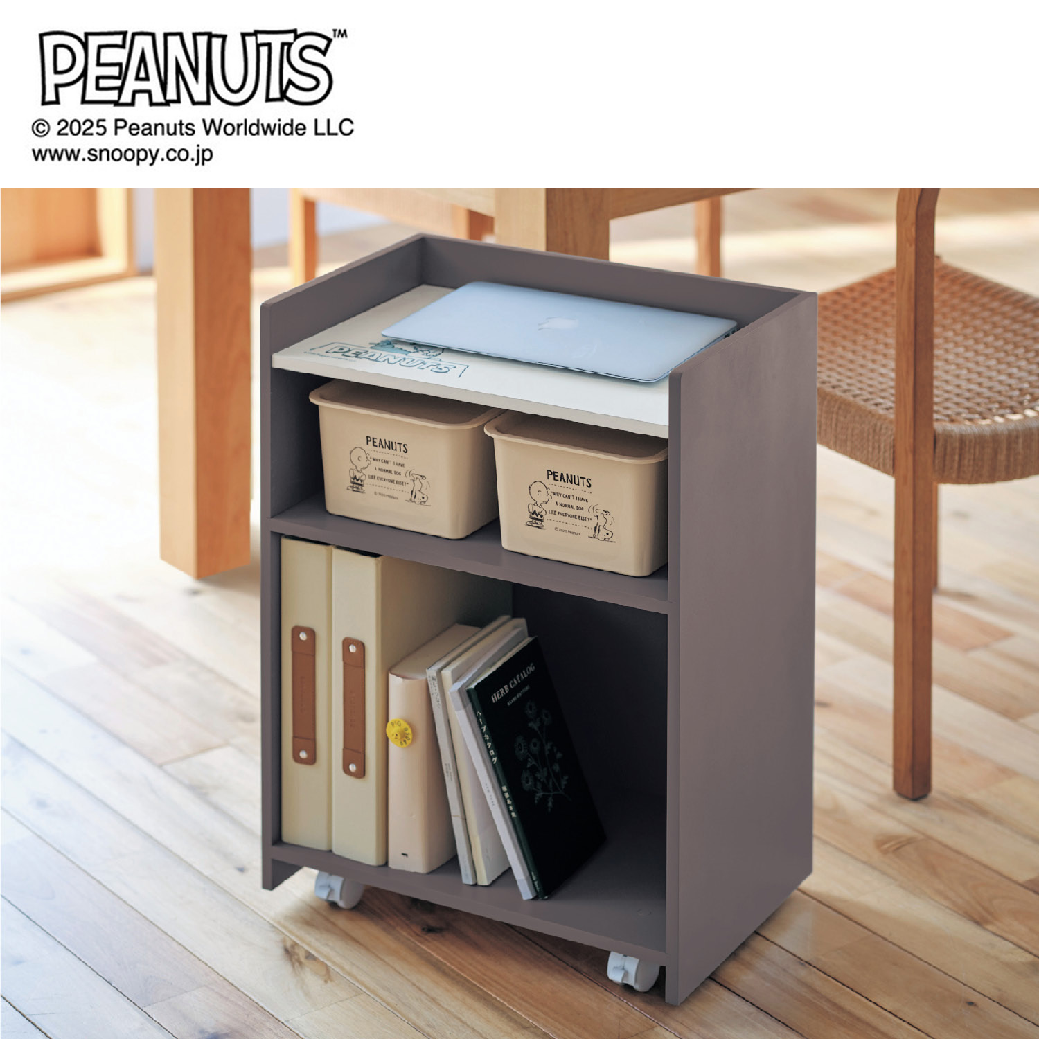 【ピーナッツ/PEANUTS】在宅ワークにぴったりなワゴン 「スヌーピー」