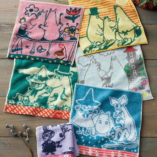 【定期お届け】【初回のみ30%OFF】 「ムーミン」タオルハンカチ ：8回シリーズ