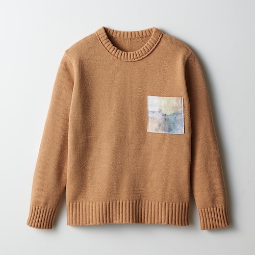 【ヘラルボニーコラボ】【キッズ】アートプリントポケット付きニット 【子供服】