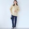 モデル身長170cm／M　＜アイボリー＞