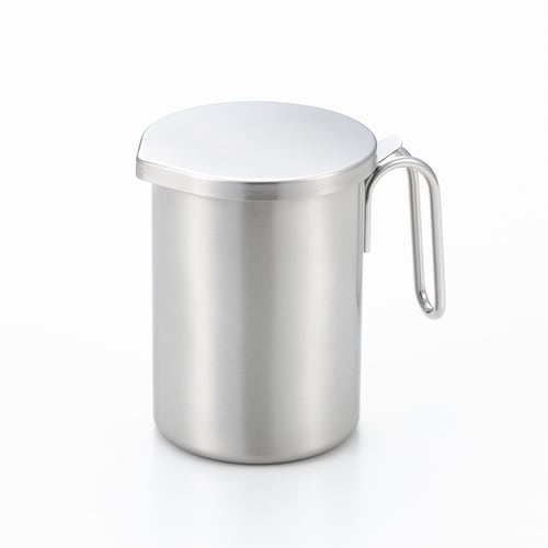 ステンレス製ミニオイルポット＜容量300ml＞［日本製］ 【鉄フライパンのお手入れ用に】