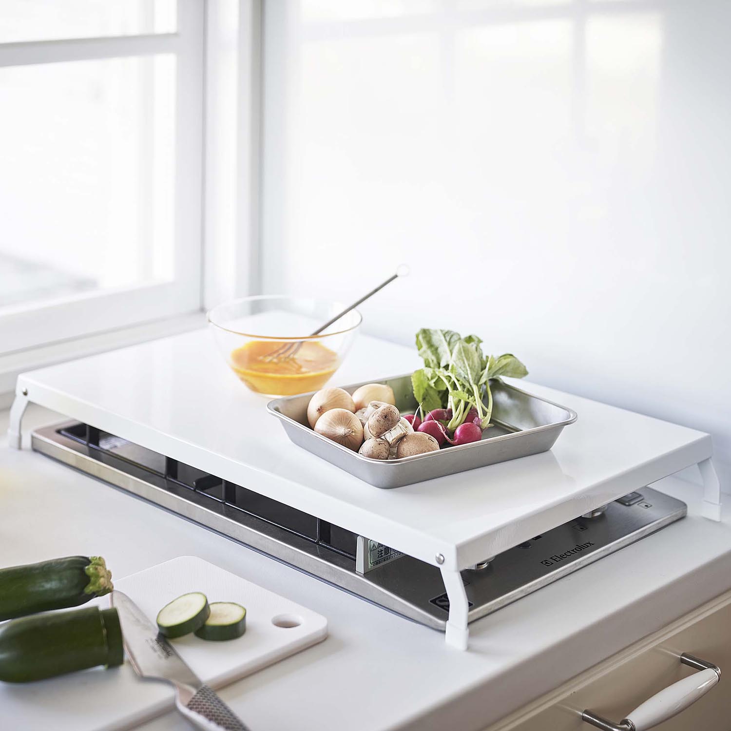 ガスコンロカバー ワイド 【足が折りたためるので収納コンパクト】(タワー/tower) ガスコンロカバー ワイド 【足が折りたためるので収納コンパクト】(タワー/tower)