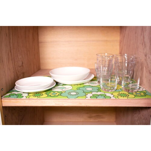 レトロな食器棚・冷蔵庫シート（抗菌機能付き）
