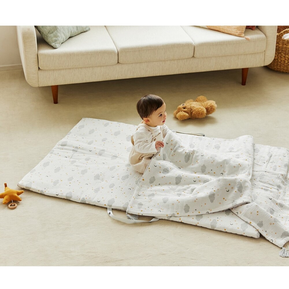 【D BY DADWAY】リバーシブルガーゼお昼寝マット ドリーミングスター