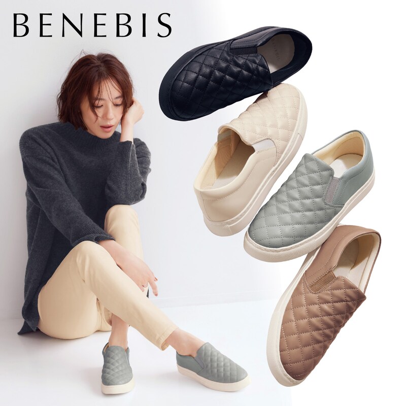 22年冬新作 マシュマロみたいなふわふわキルティングスリッポン つま先あったか ベネビス Benebis 通販のベルメゾンネット